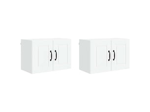 Meuble mural de cuisine | armoire de cuisine 2 pcs blanc bois d'ingénierie shl5663