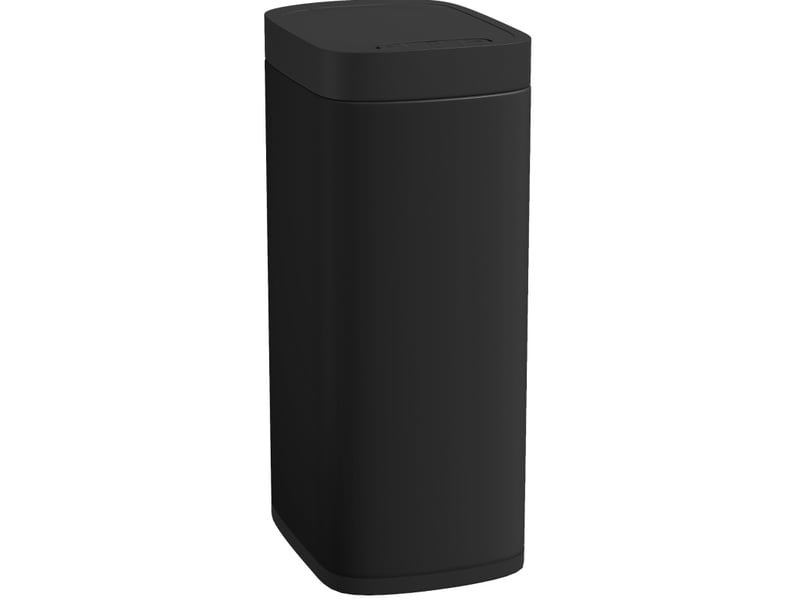  Poubelle à capteur tcqpz 50 l sans contact en métal noir 26,5 x 35,5 x 68 cm  - Conforama A