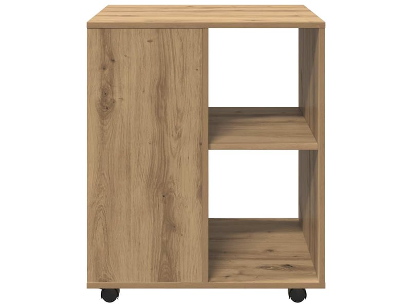  Armoire de rangement roulante chêne artisanal 60x53x72 cm bois d'ingénierie  - Conforama E