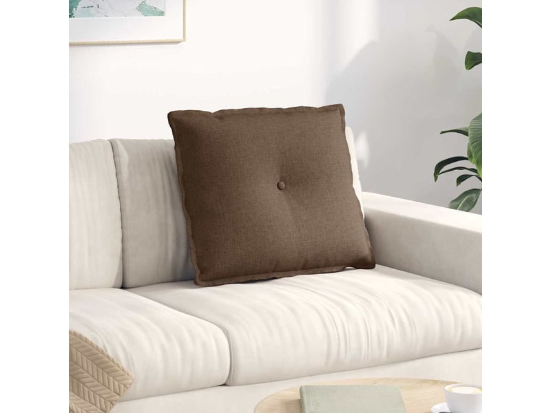 Coussin de dos, coussin de dossier marron 60 x 19 x 50 cm tissu cf54811 - Conforama B