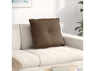 Coussin de dos, coussin de dossier marron 60 x 19 x 50 cm tissu cf54811