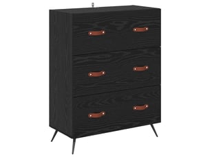 Commode 1 tiroir(s)    <strong></strong> <strong></strong> coloris noir largeur 69.5 cm