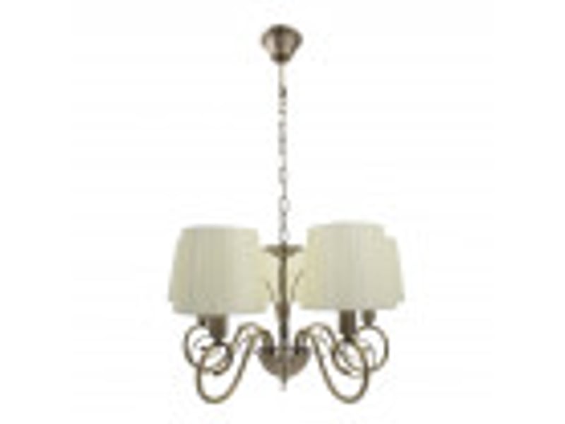  Fabrilamp amsterdam, lampe classique, 5xe14, cuir, 45-89 x 45 x 45 cm 155155014 - Conforama B