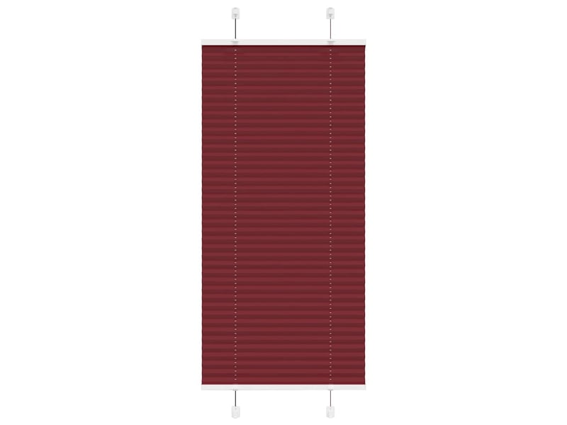  Store plissé, store de fenêtre rouge bordeaux 65x100 cm largeur du tissu 64,4 cm cf47048  - Conforama B