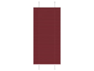 Store plissé, store de fenêtre rouge bordeaux 65x100 cm largeur du tissu 64,4 cm cf47048