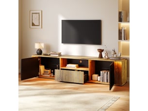 Meuble tv coloris noir 180 cm
