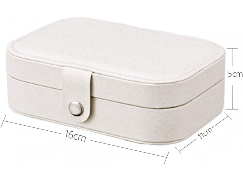  Boite à bijoux,petit coffret à bijoux voyage organisateur de bijoux,pour bagues, boucles, d'oreilles, colliers, bracelets (blanc)  - Conforama D