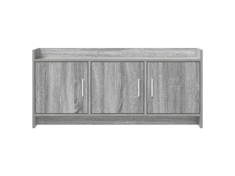  Meuble tv - banc tv - meuble de rangement 102 x 33 x 47 cm sonoma gris bois d'ingénierie  - Conforama E