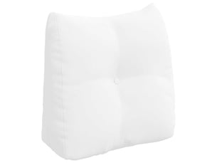 Coussin de dos, coussin de dossier blanc 45 x 24 x 50 cm tissu cf54496