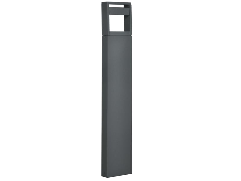  Lampe de jardin 16x5x90 cm led intégrée orientable métal gris foncé  - Conforama A