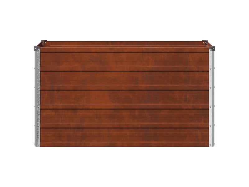  Jardinière - jardin surélevé rouillé 100 x 40 x 55 cm corton  - Conforama D