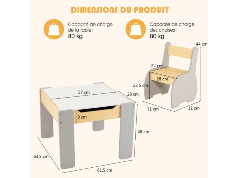 COSTWAY Toboggan 5 En 1 Convertible – Tableau Magnétique, Tabouret, Bibliothèque, Support Blocs – HDPE Pliable – 3+ Ans