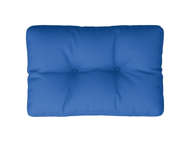  Coussin de palette, coussin de chaise, coussin de canapé bleu royal 50x40x12 cm tissu cf55320  - Conforama A