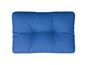 Coussin de palette, coussin de chaise, coussin de canapé bleu royal 50x40x12 cm tissu cf55320