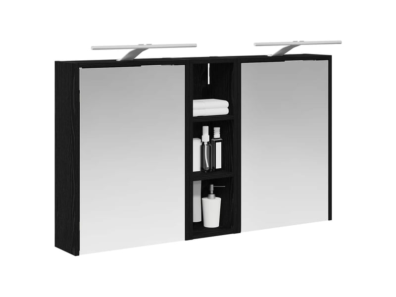  Ensemble de meubles de salle de bain 3 pcs 106x16x62.5 cm shl4347  - Conforama C