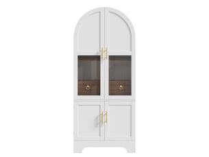 Vitrine coloris blanc <strong></strong> <strong></strong> - 76 cmx180 cm
