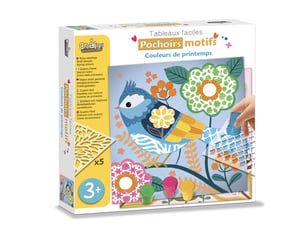 Pochoirs motifd couleur de printemps