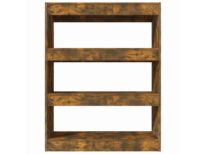  Bibliothèque, étagère de rangement chêne fumé bois d'ingénierie shl7877  - Conforama C