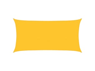 Voile d'ombrage - voile d'ombre - voile parasol 160 gm² rectangulaire jaune 2x3,5 m pehd