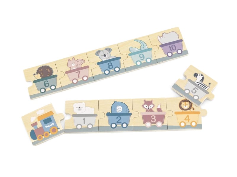  Puzzle en bois viga 44071 polarb - les nombres, 31 pièces 6971608440717 - Conforama C