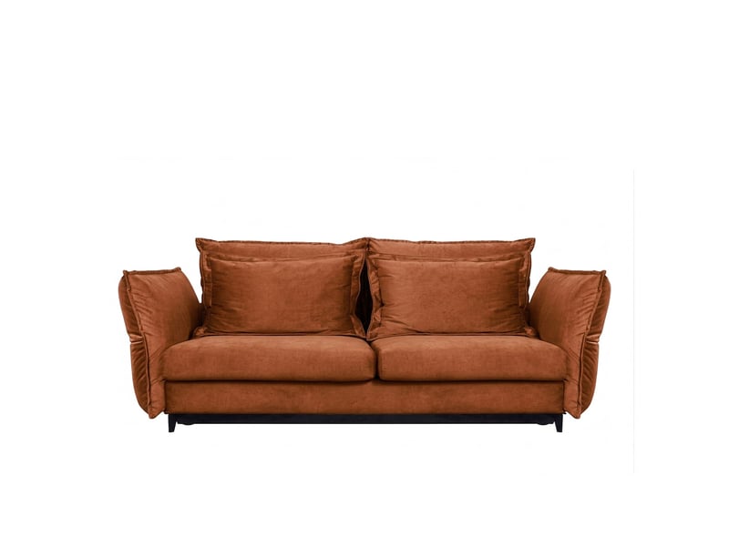  Canapé convertible verduro en velours terracota - 3 places 3CA55.PI.3D.C.21 - Conforama A