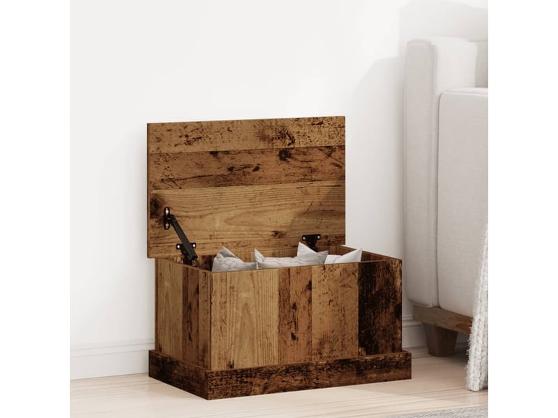  Boîtes de rangement vieux bois 30x50x28 cm bois d'ingénierie  - Conforama B