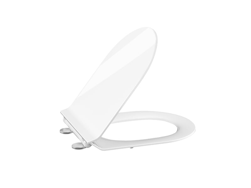  Abattant wc duroplast uf forme d court blanc, soft-close, quick-release, charnières inox réglables, design ultrafin double couche PHO_0R8PGD65 - Conforama A