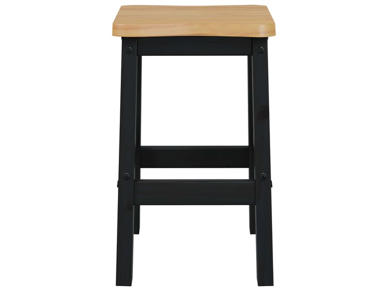  Tabouret de bar, chaise de bar haut ekai 2 pc noir 40x29x63 cm  - Conforama D