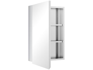 Armoire miroir de salle de bain en acier inoxydable murale armoire de toilette 39 x 12 x 60 cm