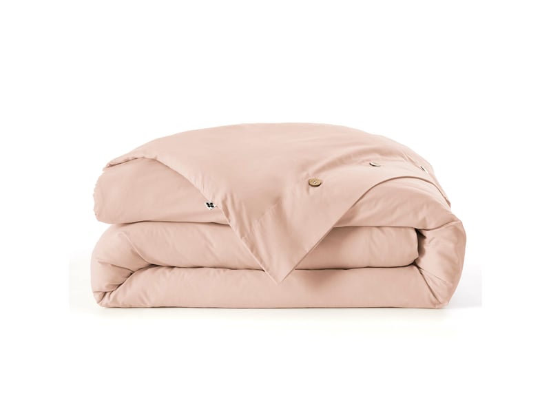  Housse de couette 240 x 220 cm percale de coton 120 fils unie perrine blush 15361 - Conforama D