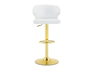 Lot de chaises 2 chaises dossier réglable en hauteur pivotant à 360° grand socle repose-pieds style moderne