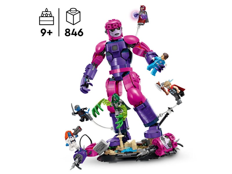  Lego marvel 76348 avengers doomsday ultimate battle sentinel 846 pieces 76348 - Conforama B