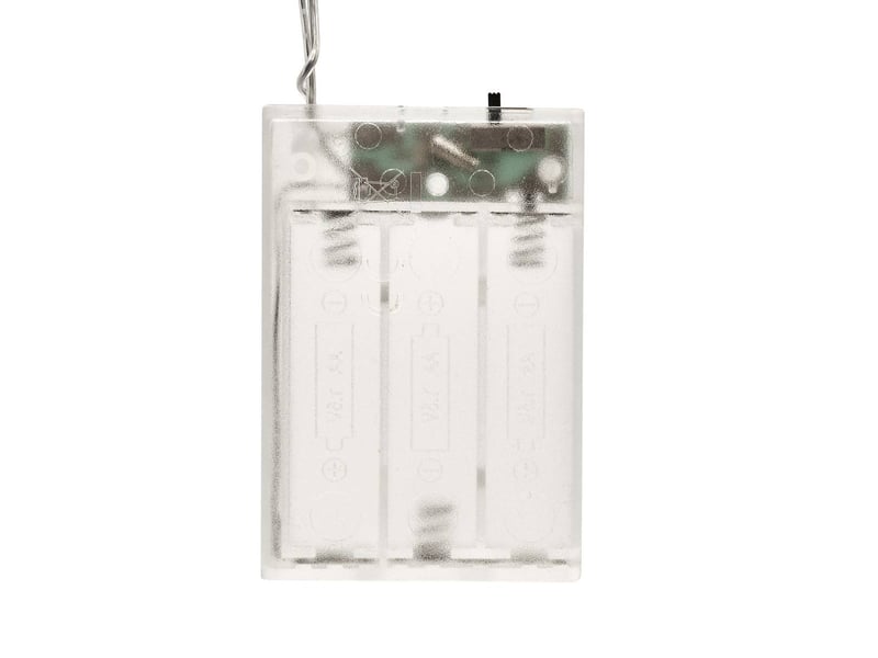  Guirlande lumineuse à pompons d'intérieur 2 m 200 led blanc froid fil cuivre à piles  - Conforama E