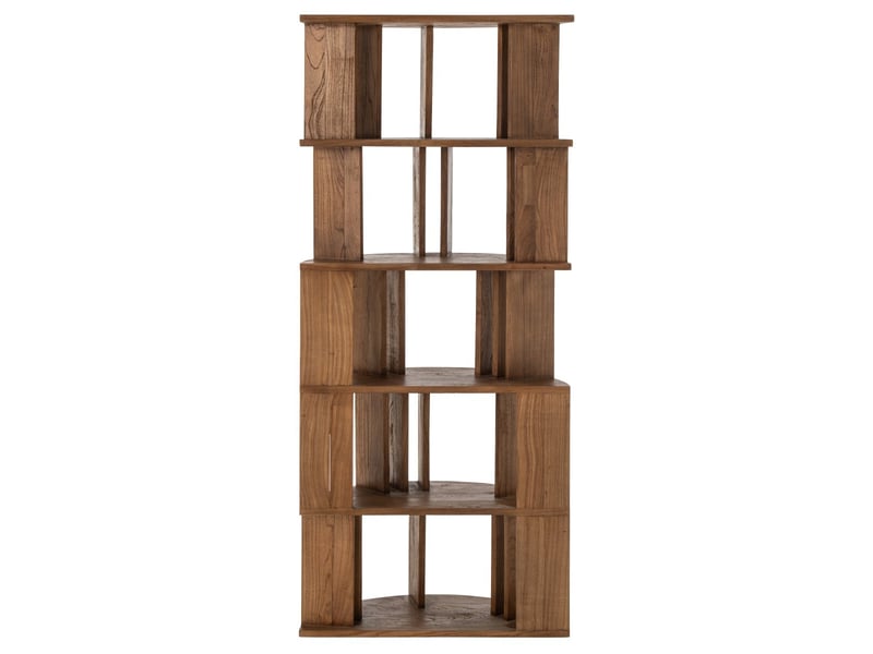  Bibliothèque demi-lune en bois camille 175cm naturel  - Conforama D