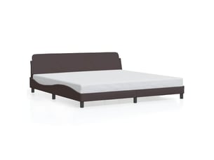 Lit 2 places 200x200 cm coloris marron