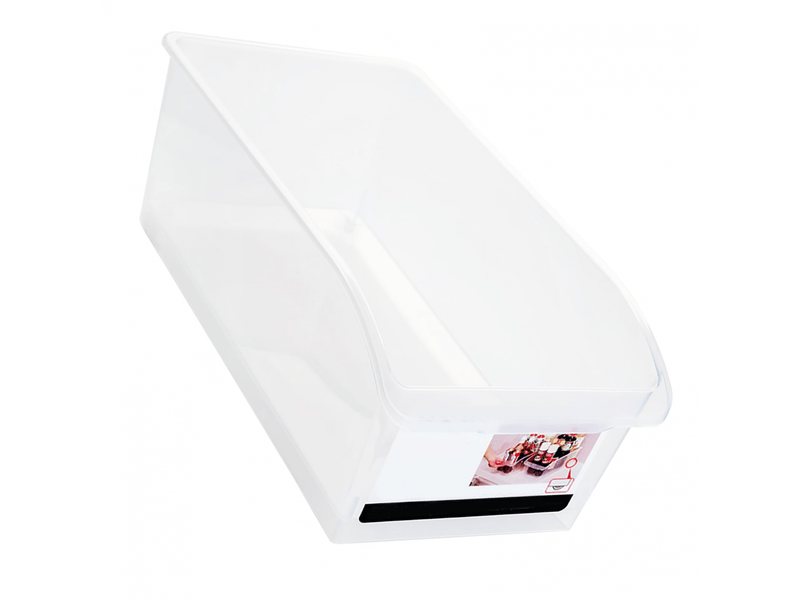  Bac de rangement en plastique transparent, tiroir de réfrigérateur, accès facile, grande capacité, conteneur de rangement polyvalent coulissant pour l  - Conforama E