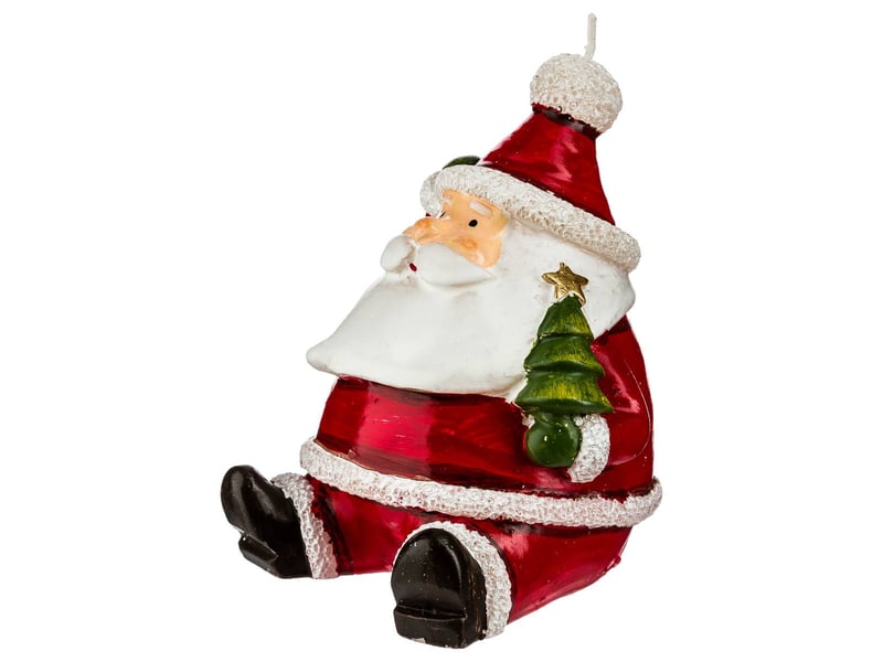  Bougie père noël assis et sapin 120 gr  - Conforama D