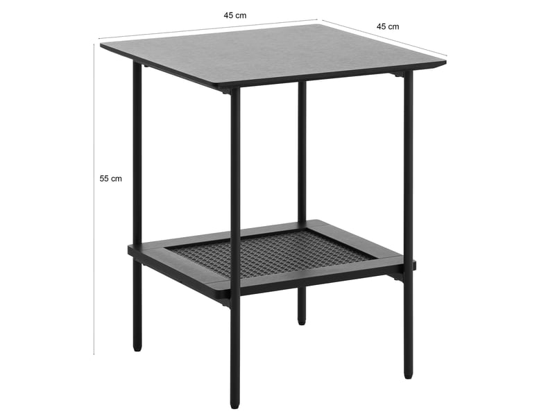  Selsey mogest - table d'appoint - 45x45 cm - chêne noir Mogest - Conforama C