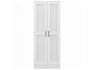 Buffet 2 porte(s) 0 tiroir(s) - 60 cm coloris blanc
