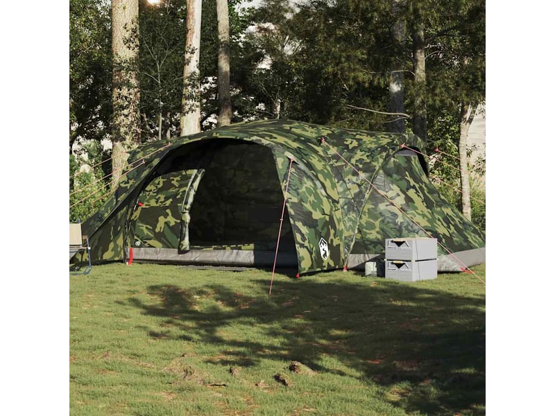  Tente de camping, tente familiale à dôme 6 personnes camouflage imperméable shl45369  - Conforama B