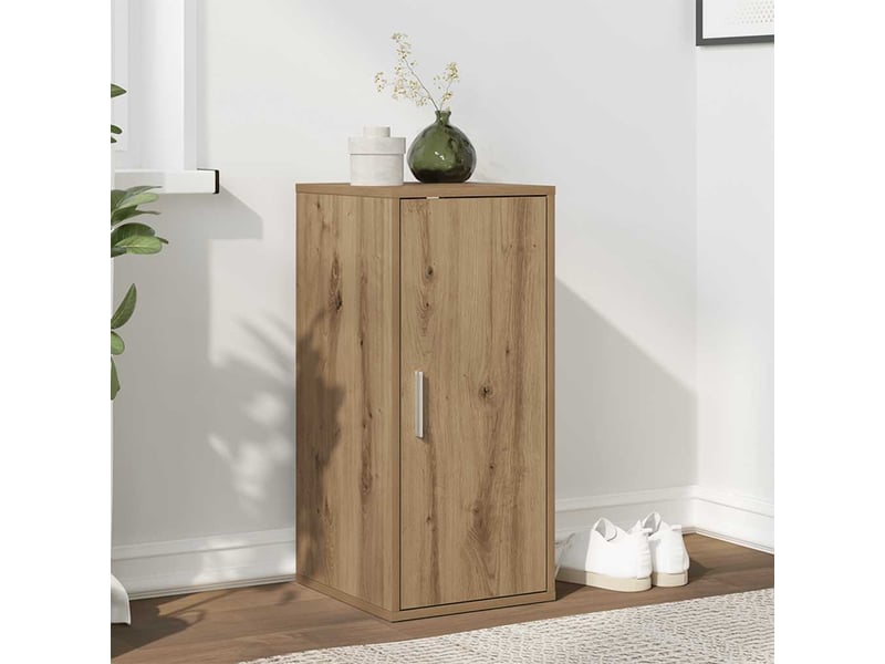  Meuble à chaussure | armoire à chaussures chêne artisanal bois d'ingénierie shl8333  - Conforama B