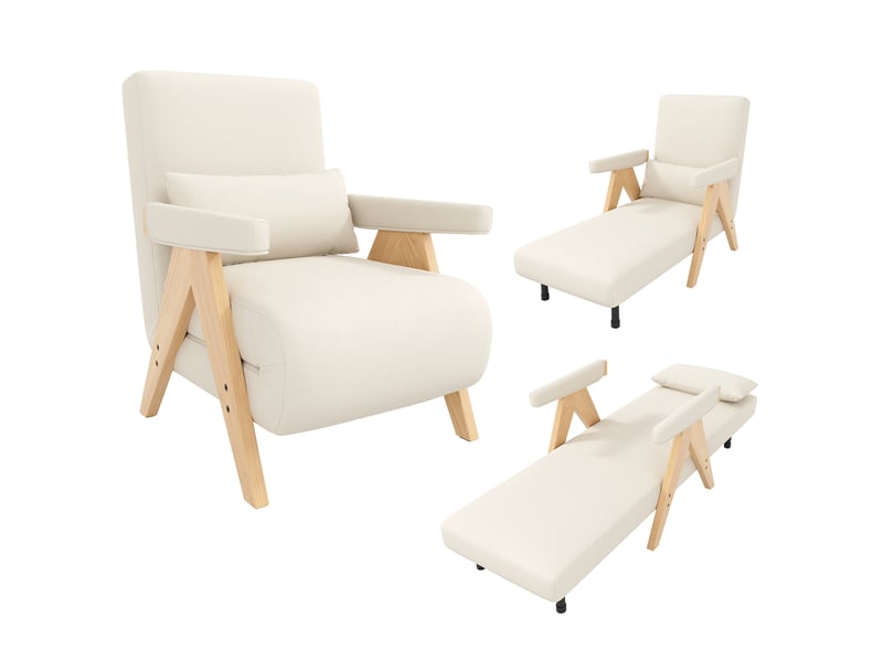 Canapé convertible, canapé-lit, 3 en 1, design moderne, pour salon, chambre, adapté à l'espace de vie, appartement  - Conforama A