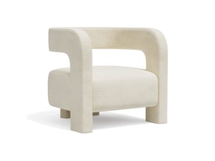 Fauteuil fixe <strong>PREMIUM INTERIORS</strong> <strong>CF18VCCR</strong> Velours beige vendu A l'unité