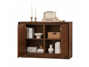 Buffet 2 porte(s)  0 tiroir(s) CHICFURN  - 99 cm coloris bois foncé 