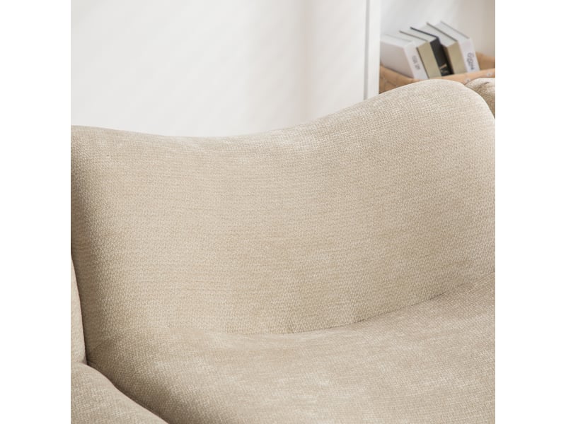  Canapé modulable chenille compressé kaki clair sans montage facile à déplacer pour salon moderne  - Conforama E