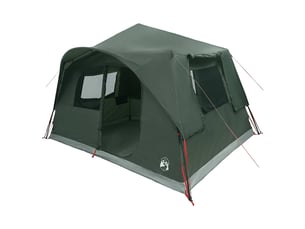 Tente instantanée, tente de camping 8 personne vert armée polyester et acier