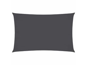 Voile de parasol - voile d'ombrage tissu oxford rectangulaire 3,5x5 m anthracite