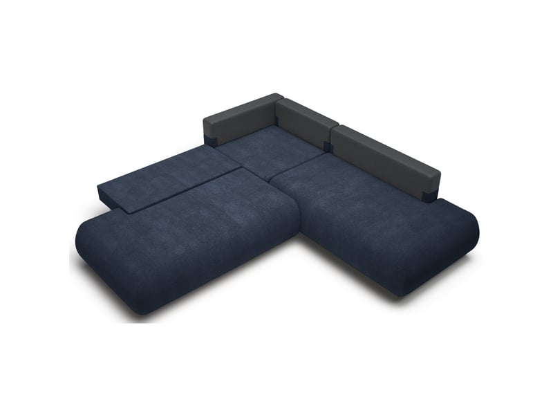 Selsey armone - canapé d'angle convertible - 265 cm - bleu marine Armone - Conforama D