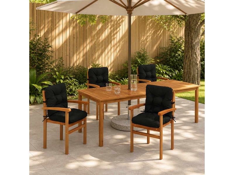 Lot de 4 coussins de chaise à dossier haut vianen cf59347 - Conforama B