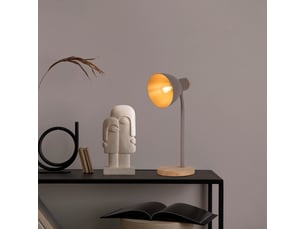 Naeve marie lampe de bureau marron 1xe14
